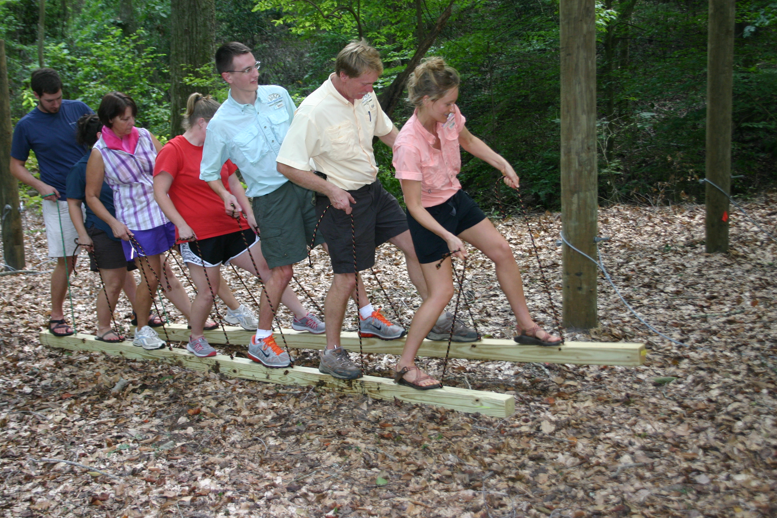 Building a low ropes course online